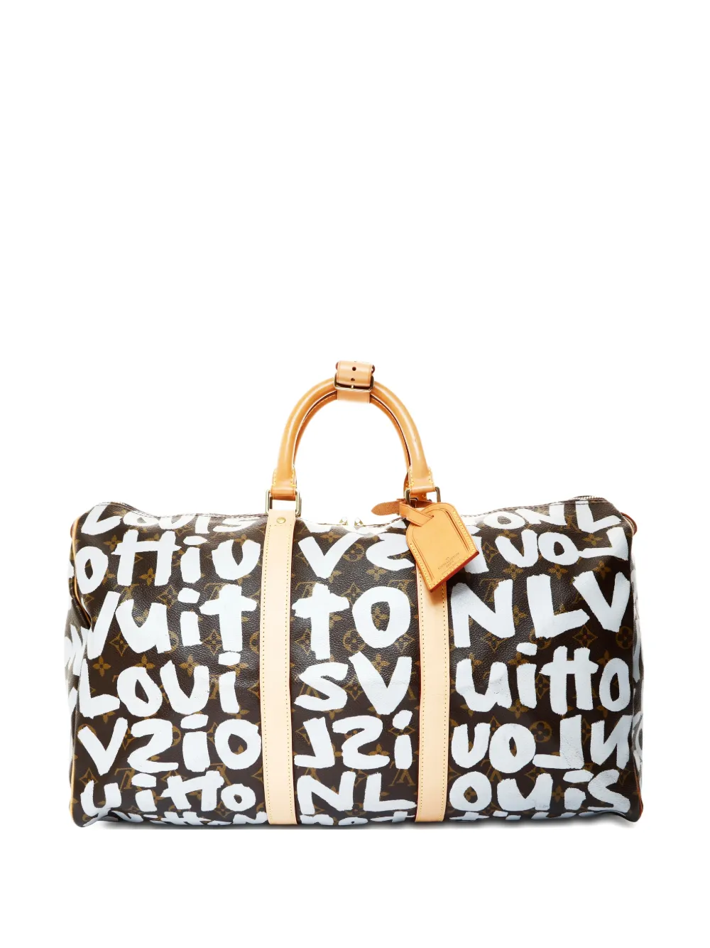Louis Vuitton Pre-Owned 2001 Graffiti Keepall 50 Boston travel bag - Marrone