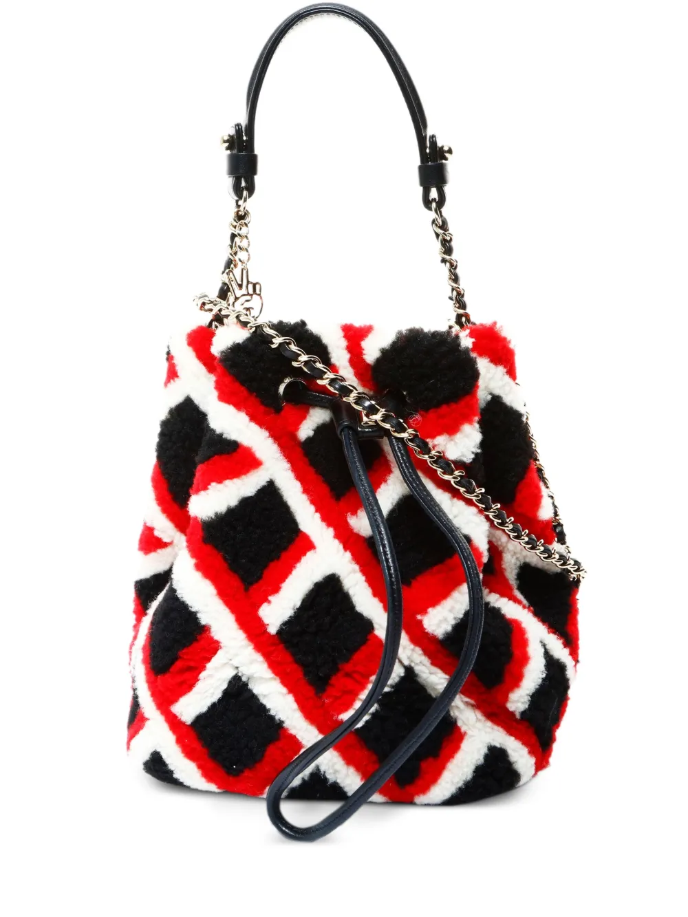 CHANEL Pre-Owned 2016-2017 Mouton Busket cross body bag - Nero