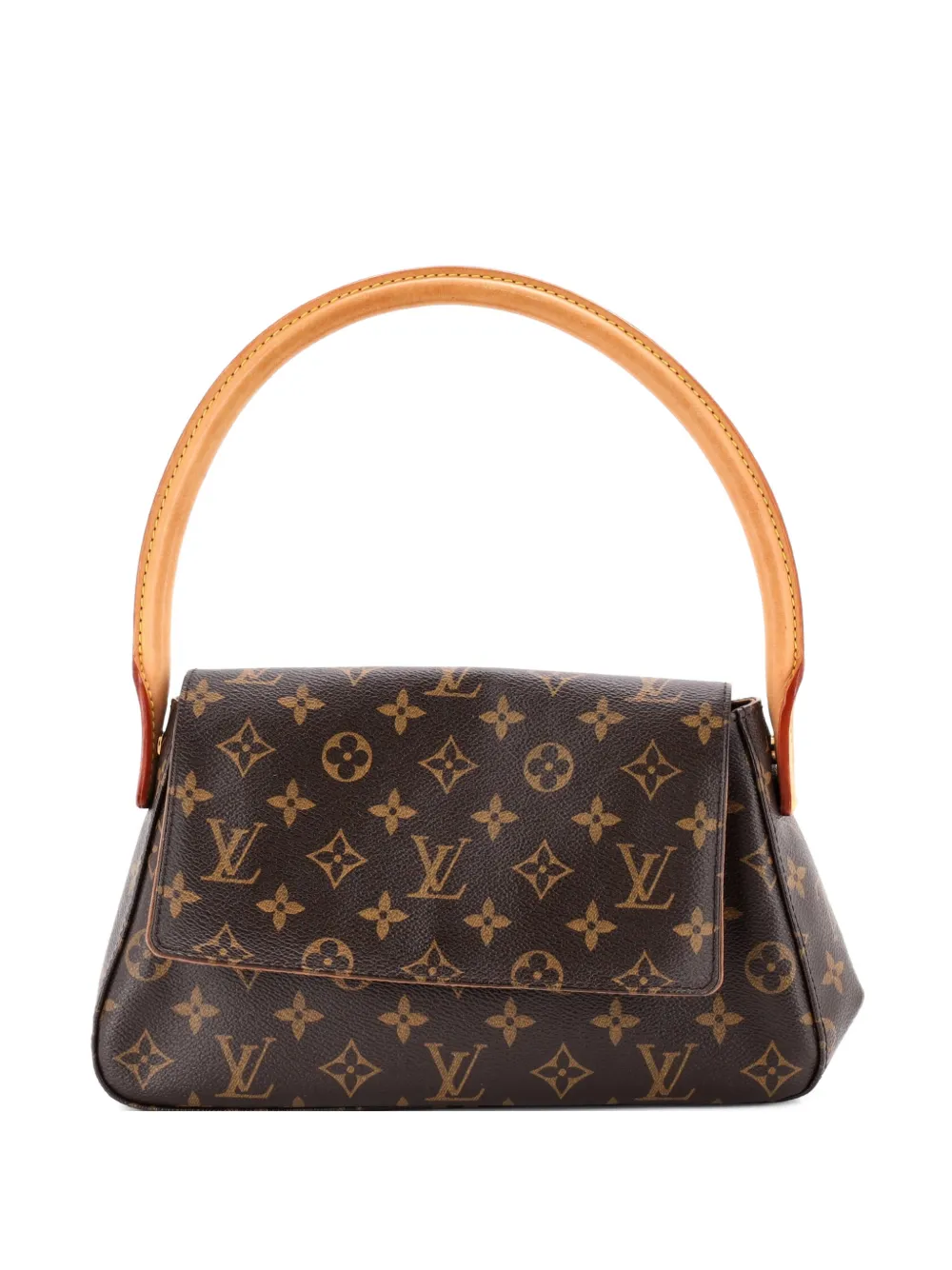 Louis Vuitton Pre-Owned Looping Handbag Monogram Canvas Mini satchel - Marrone