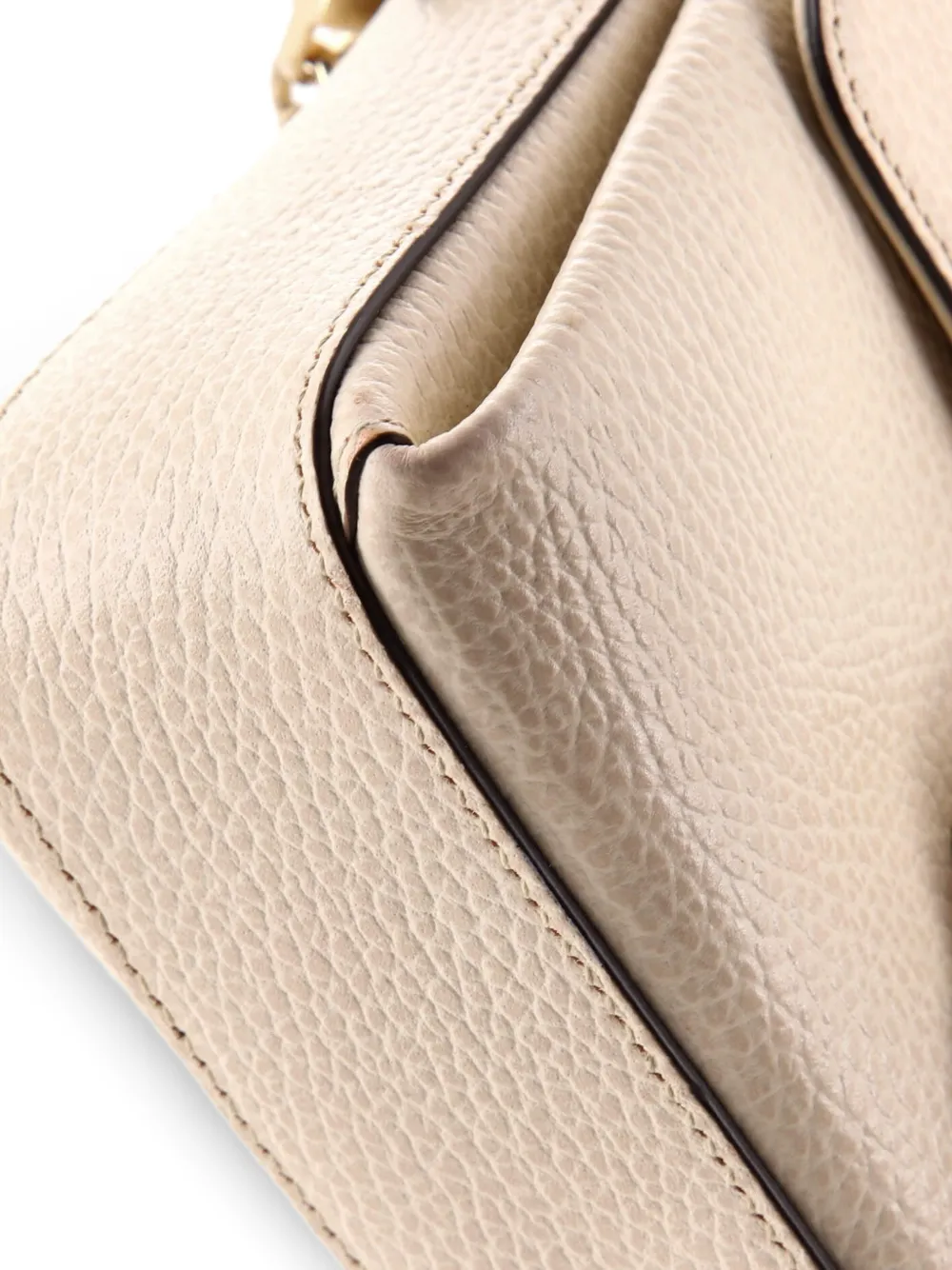 Interlocking Chain Leather Small Crossbody Bag