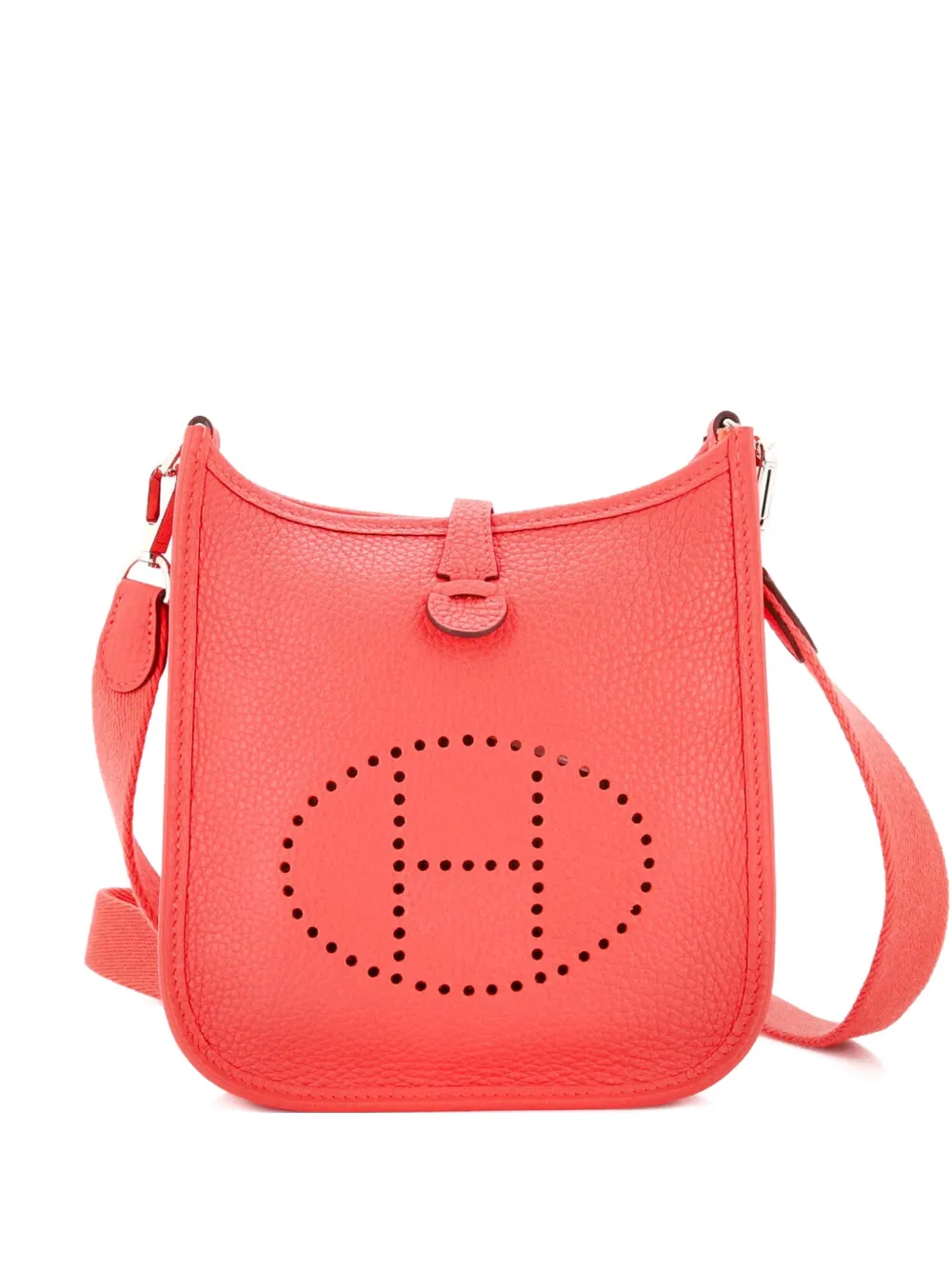 Hermès Pre-Owned Evelyne Bag Gen III Clemence TPM crossbody bag - Rosso
