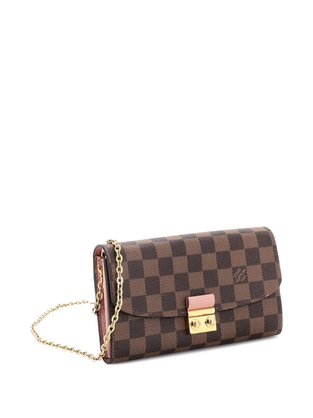 Louis Vuitton Pre-Owned Croisette Chain Wallet Damier crossbody bag - Marrone