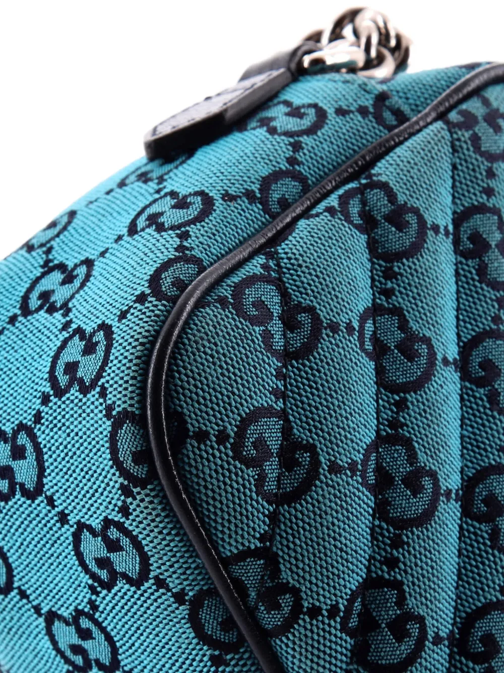 Gg Marmont Shoulder Bag Diagonal Quilted Gg Canvas With Leather Small Crossbody Bag