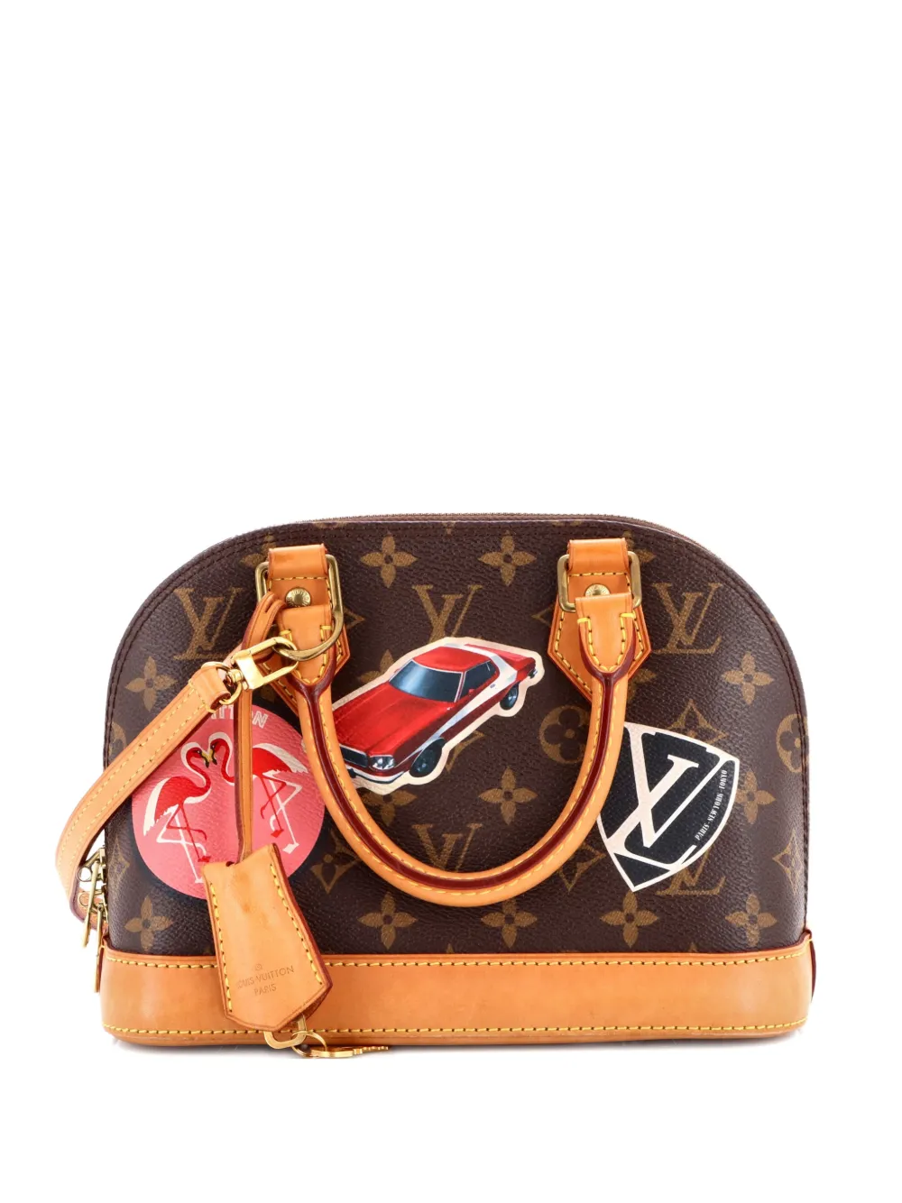 Louis Vuitton Pre-Owned Alma Handbag Limited Edition World Tour Monogram Canvas BB satchel - Marrone