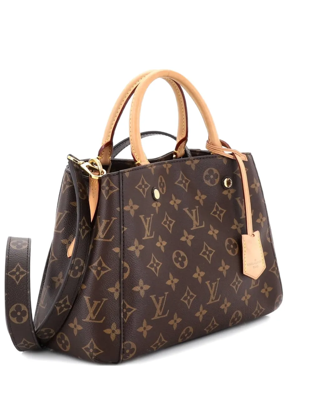 Louis Vuitton Pre-Owned Montaigne Handbag Monogram Canvas BB satchel - Brown