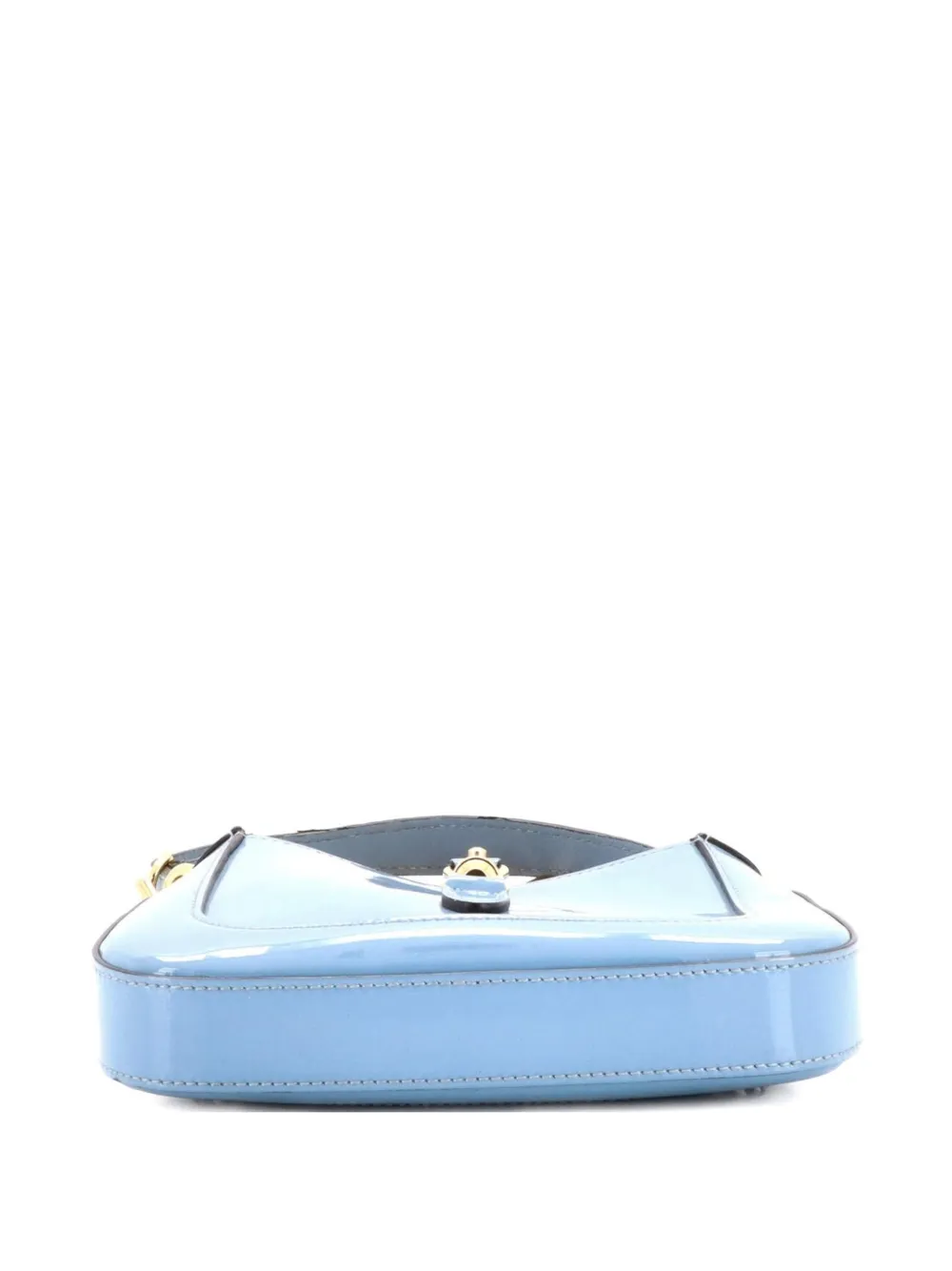 Gucci Pre-Owned Borsa a spalla Jackie 1961 mini in pelle verniciata con catena - Blu