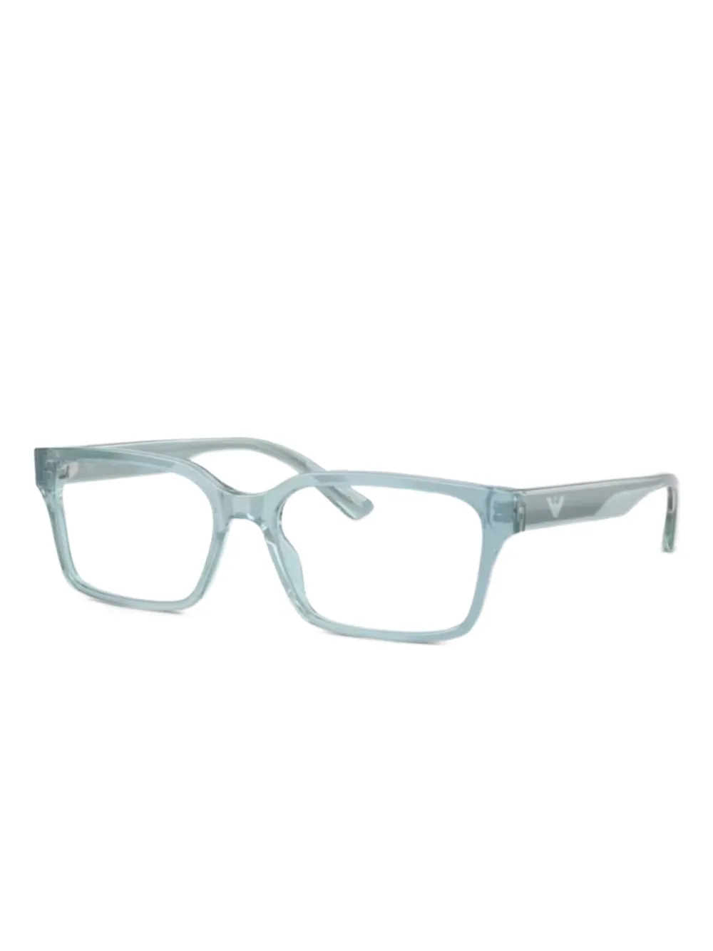 Emporio Armani square frame glasses - Blu