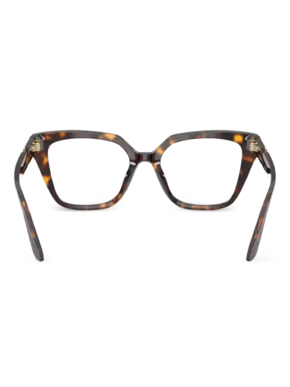 Emporio Armani Bril met geometrisch logo Bruin