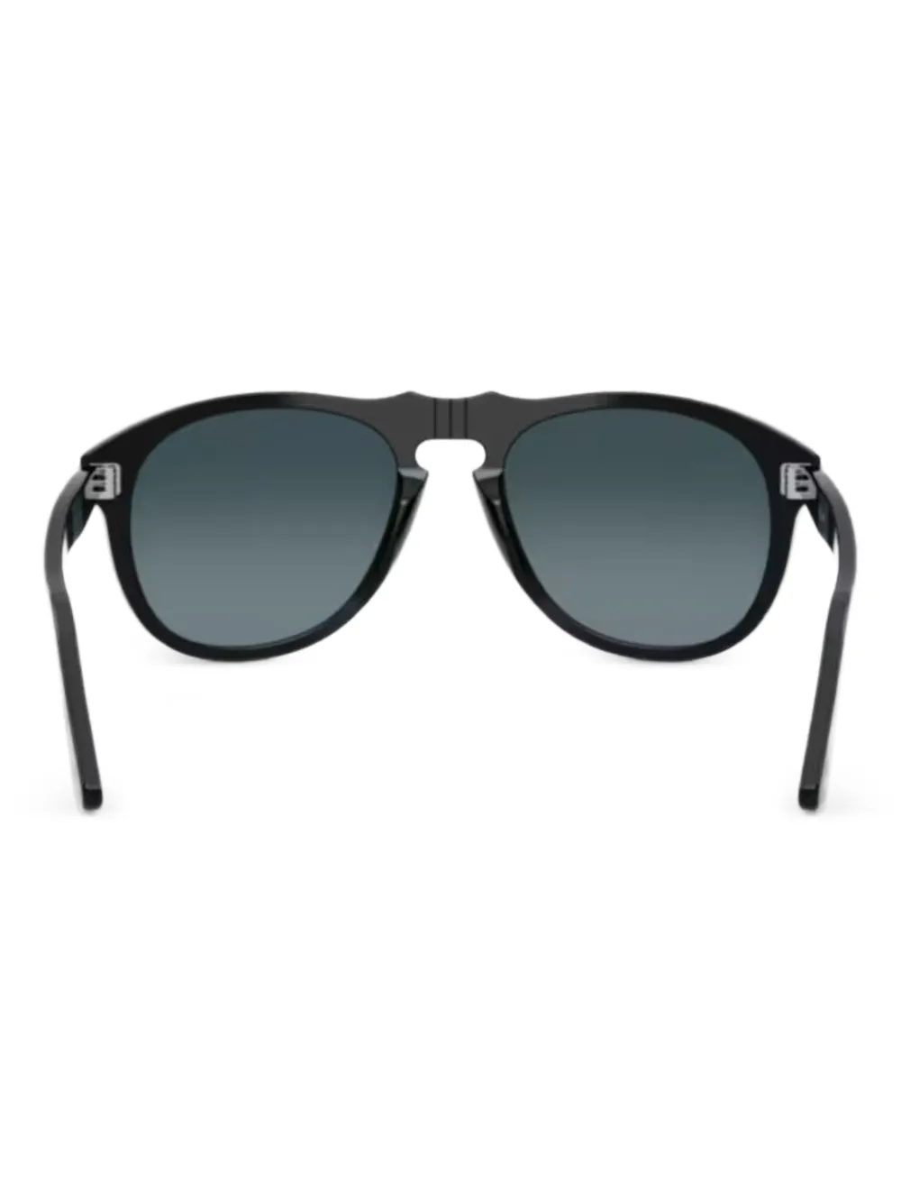 Persol Zonnebril met rond montuur - Zwart