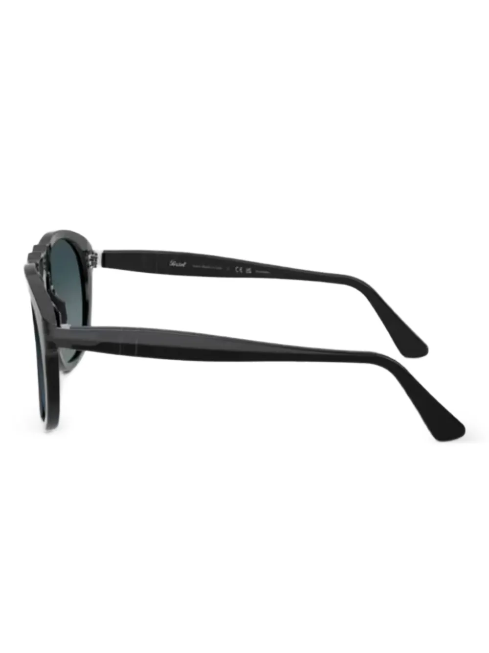 Persol Zonnebril met rond montuur Zwart