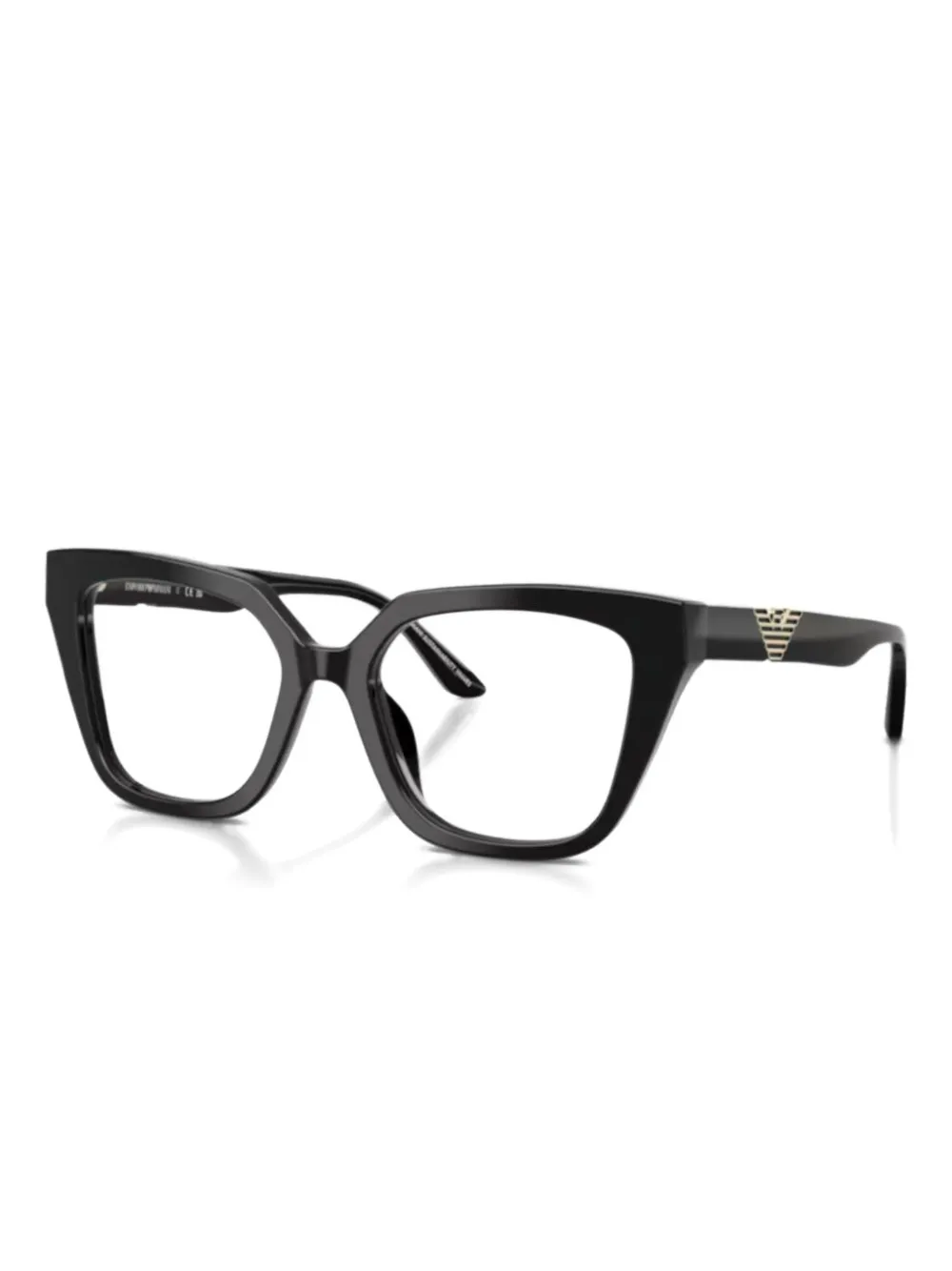Emporio Armani geometric logo glasses - Nero