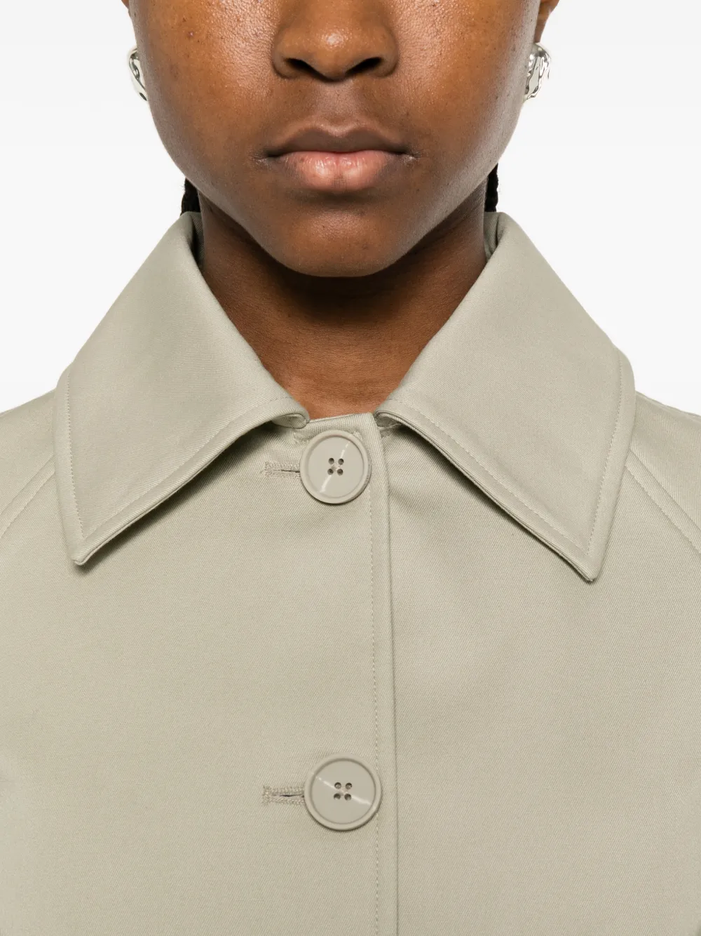 button short cropped jacket