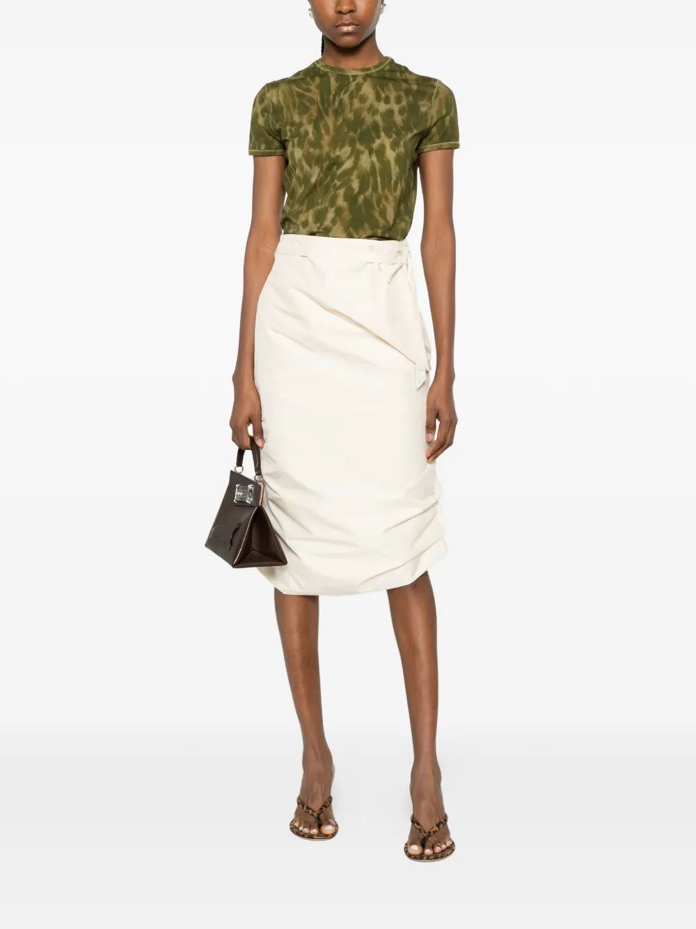  Diesel Gathered Full Skirt - White 