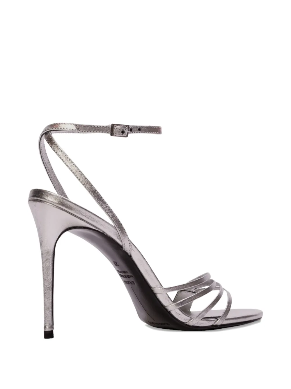 BLACK SUEDE STUDIO Ella sandalen met meerdere bandjes Zilver