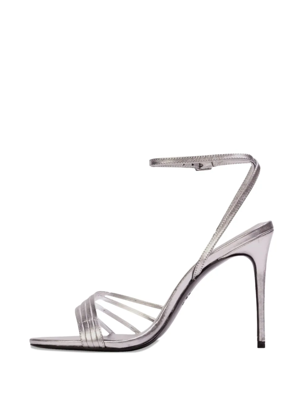 BLACK SUEDE STUDIO Ella sandalen met meerdere bandjes Zilver