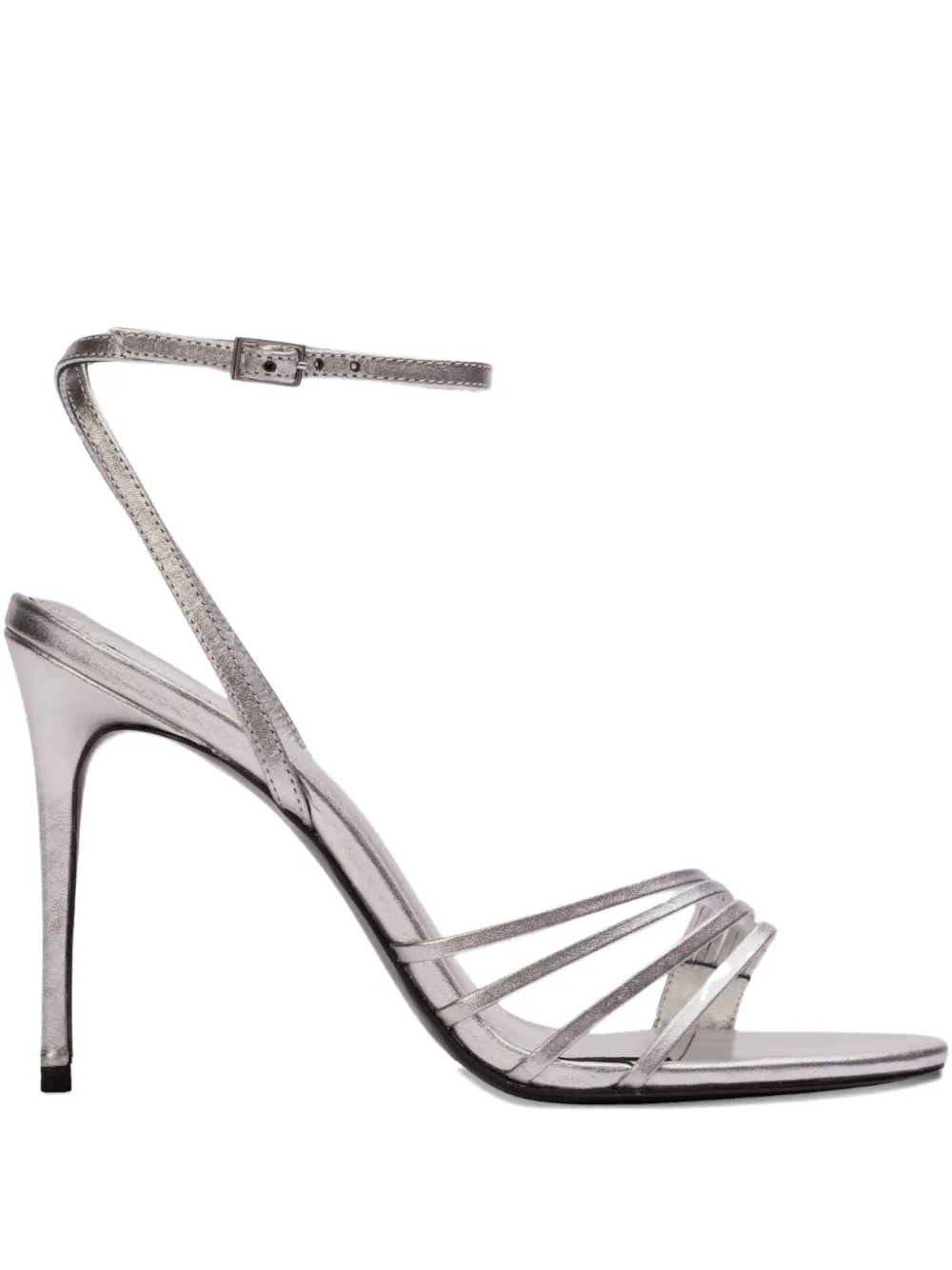 BLACK SUEDE STUDIO Ella metallic multi-strap sandals | plateado | Image 1