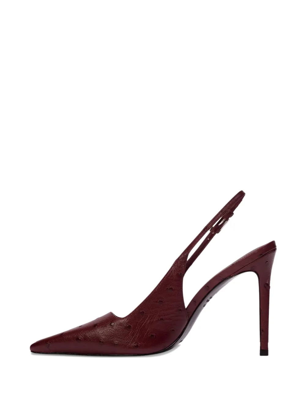 BLACK SUEDE STUDIO Lainey slingback pumps Rood