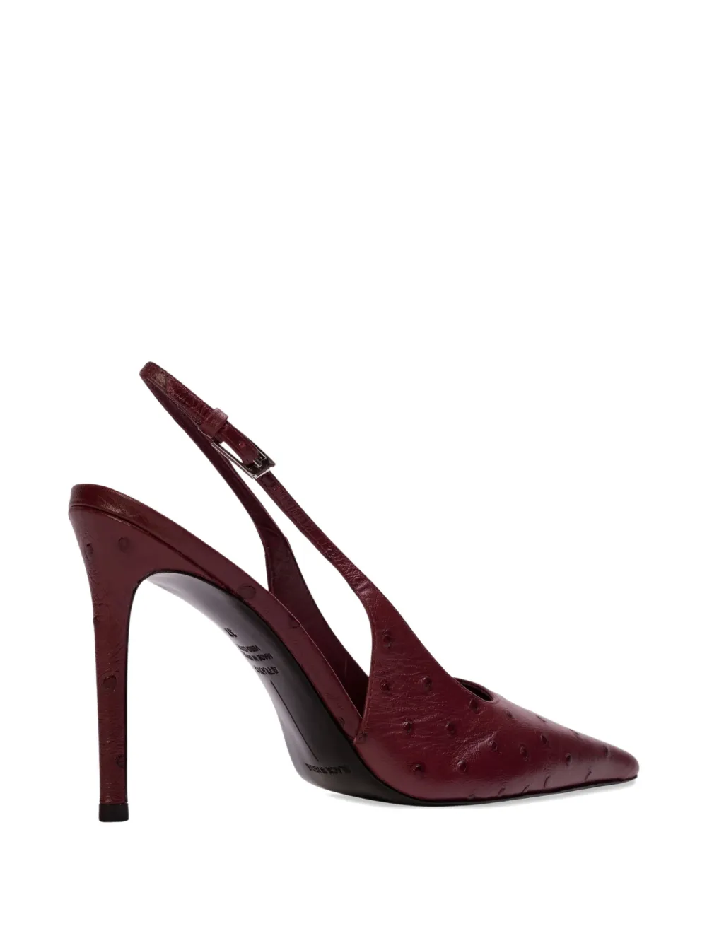 BLACK SUEDE STUDIO Lainey slingback pumps Rood
