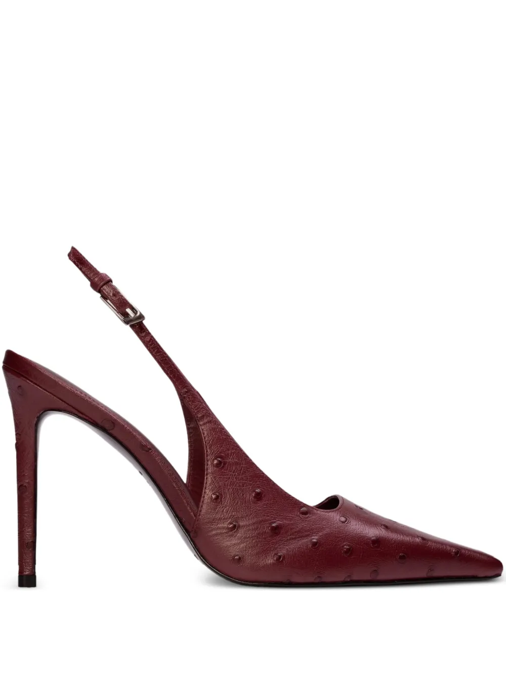 BLACK SUEDE STUDIO Lainey slingback pumps Rood