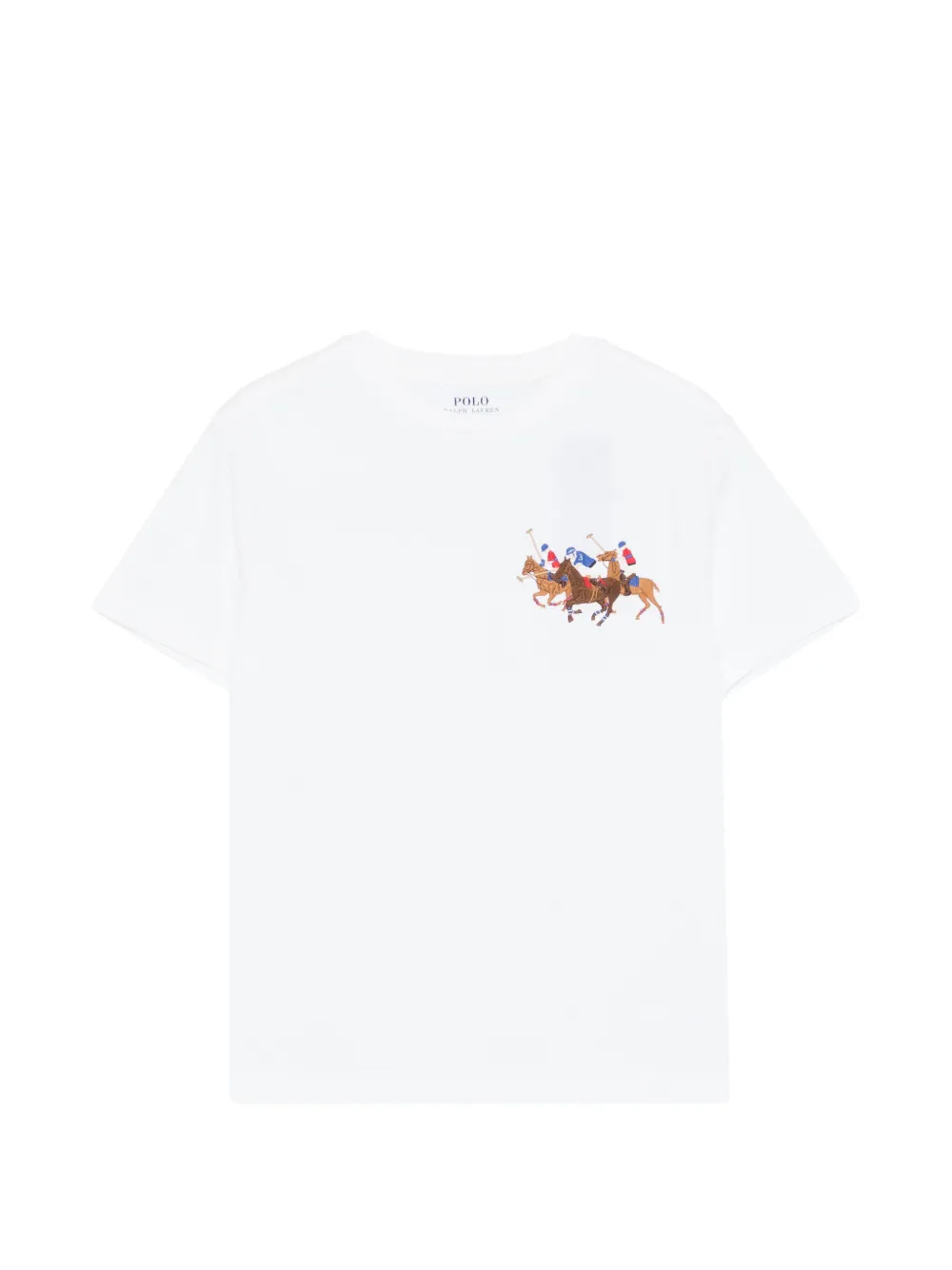 POLO RALPH LAUREN KIDS print T-shirt - Bianco