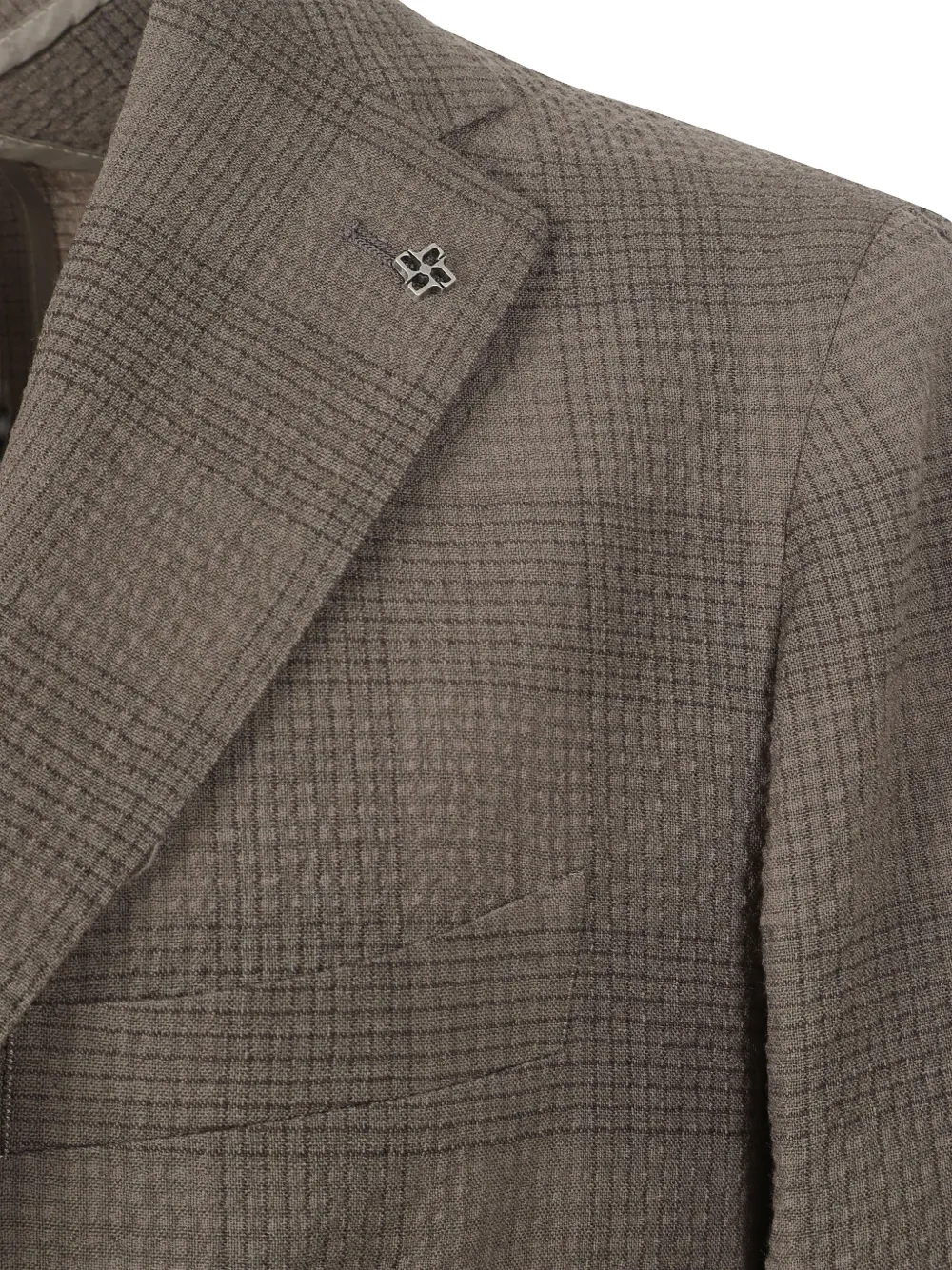 Tagliatore Geruite blazer Bruin