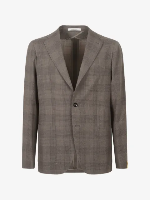 Tagliatore blazer en seersucker à carreaux