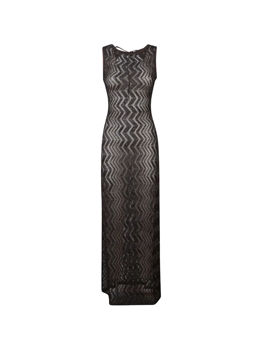 Missoni zigzag-pattern maxi dress - Brown