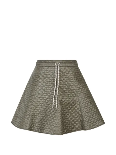 Moncler floral-quilted mini skirt