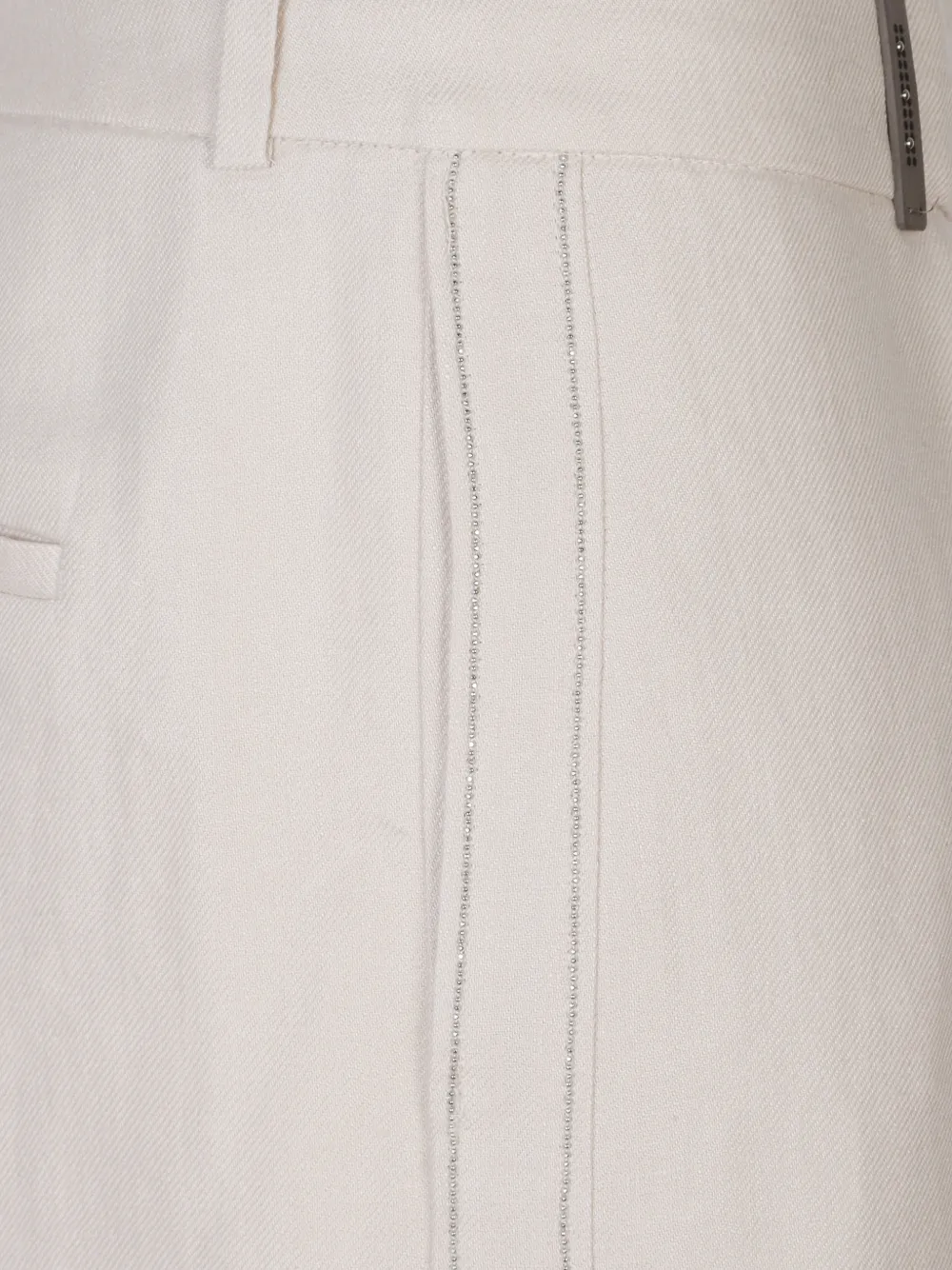 Peserico Broek met paspelzak Beige