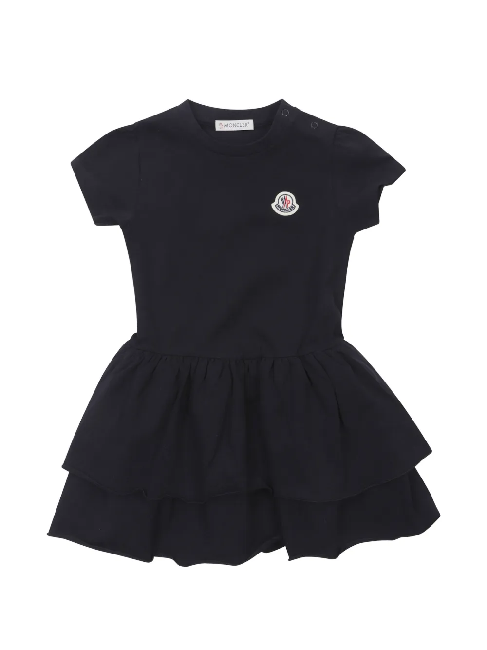 Moncler Enfant Polojurk met logopatch Blauw