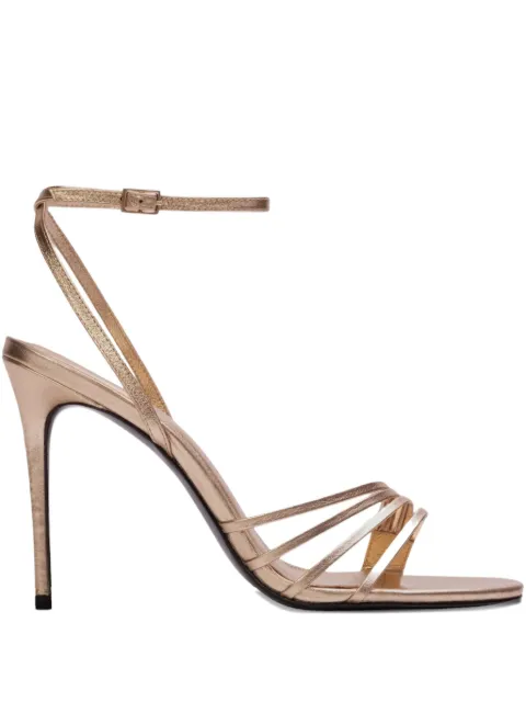 BLACK SUEDE STUDIO Ella metallic multi-strap sandals