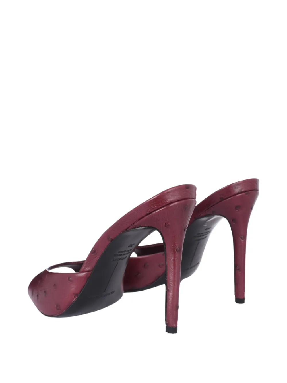 BLACK SUEDE STUDIO Brea point-toe sandals Rood