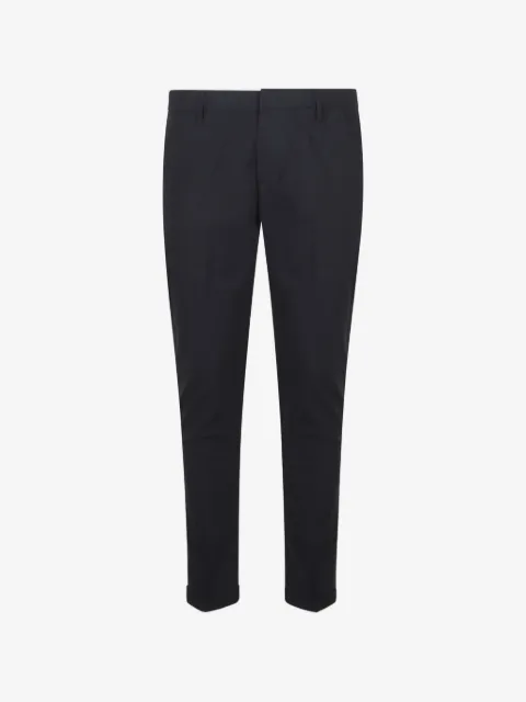 DONDUP logo-plaque turn-up trousers