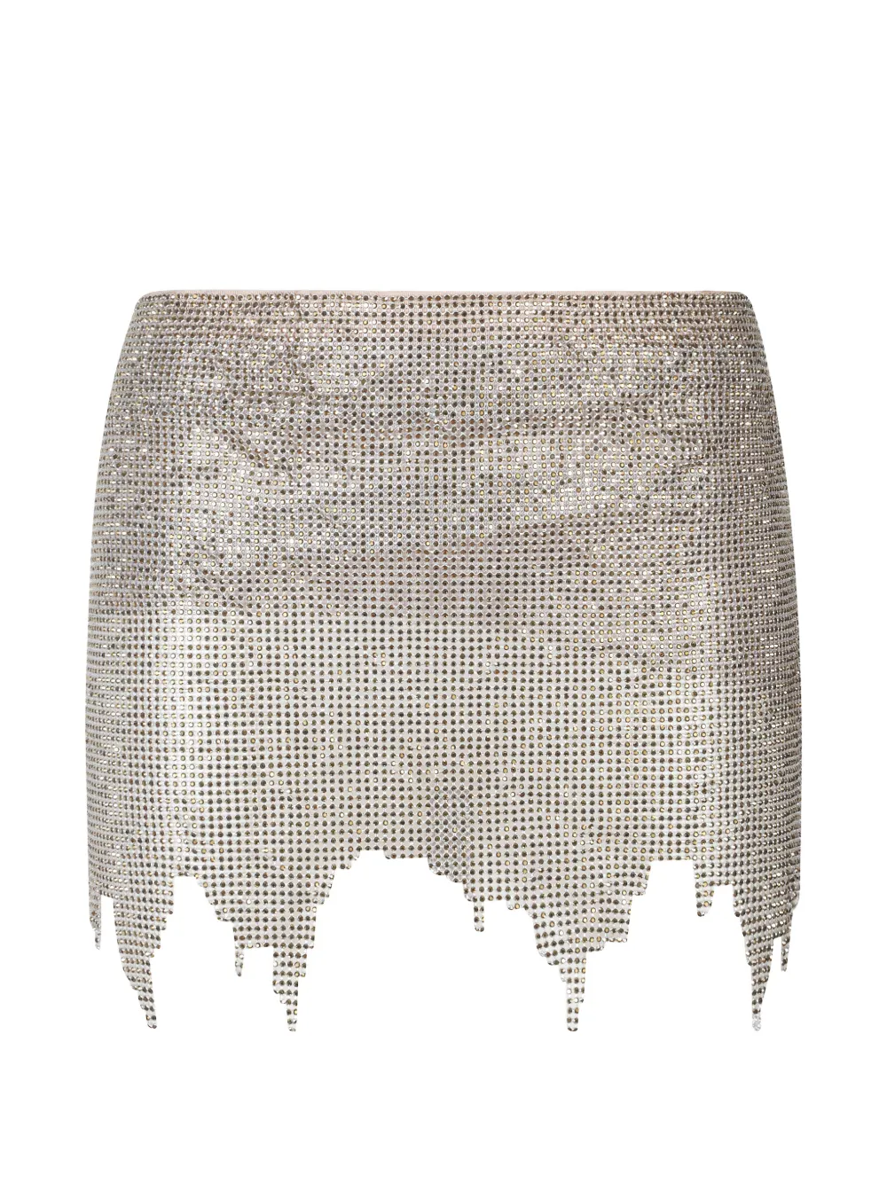 POSTER GIRL embellished asymmetric skirt - Oro