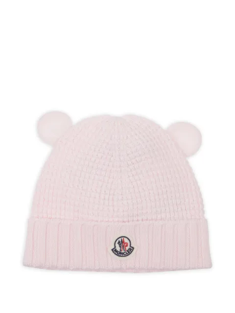 Moncler Enfant logo-patch hat