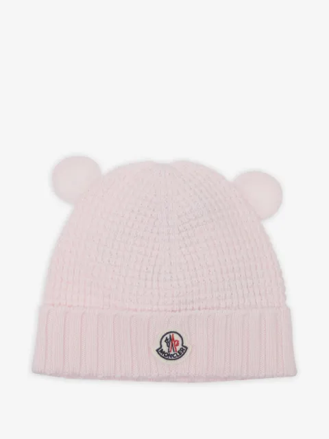 Moncler Enfant logo-patch hat