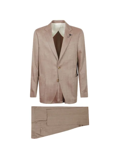 Lardini herringbone-pattern suit