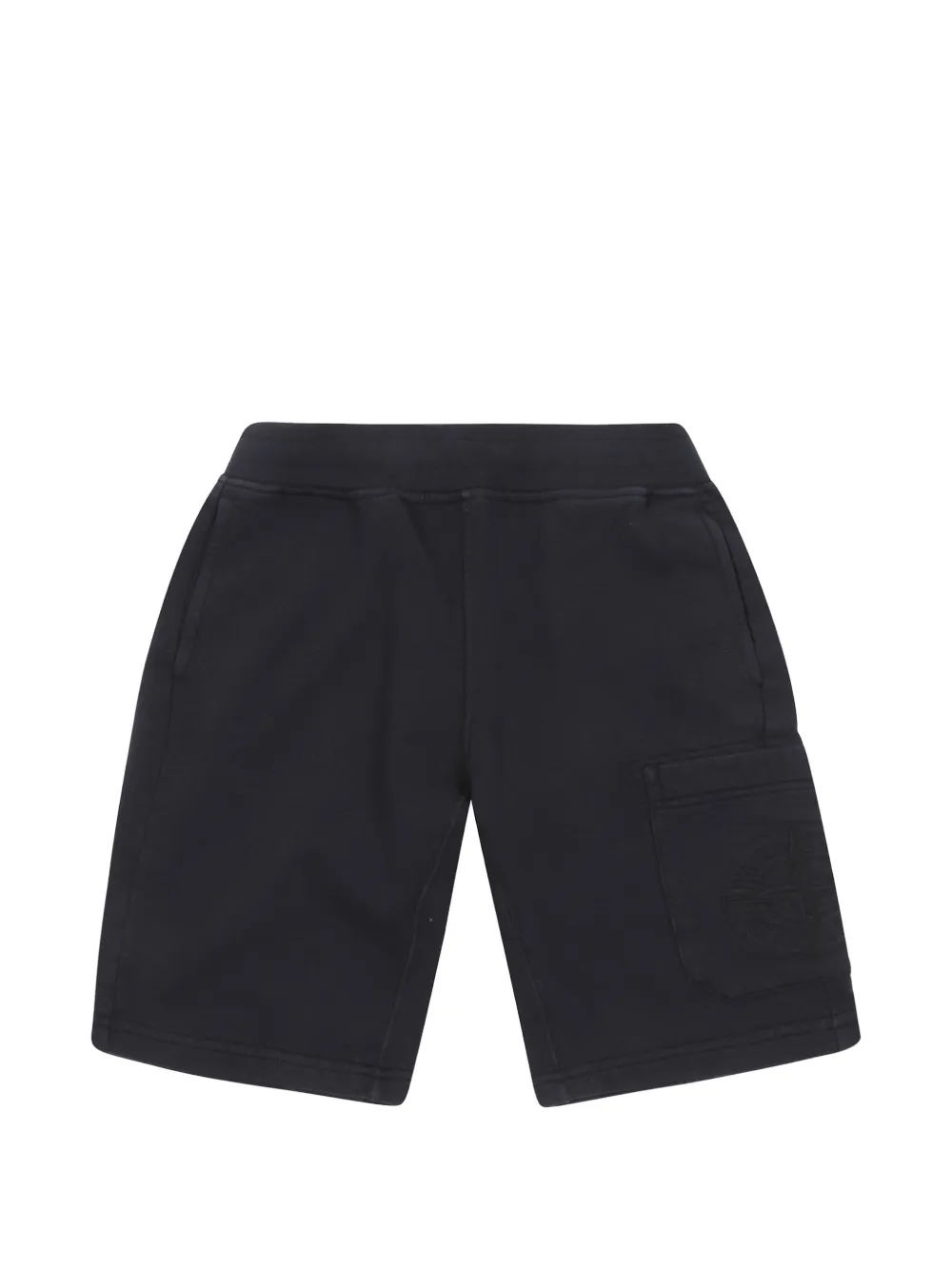 Stone Island Junior Compass-motif cargo shorts - Blu