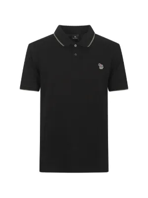Emporio Armani embroidered-logo short-sleeved Polo Shirt | Blue
