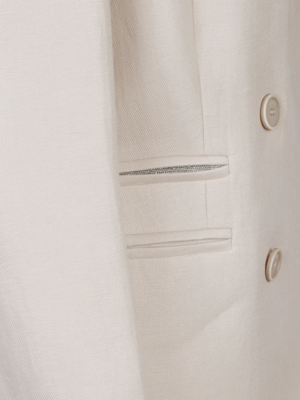 Peserico Blazer met dubbele rij knopen Beige