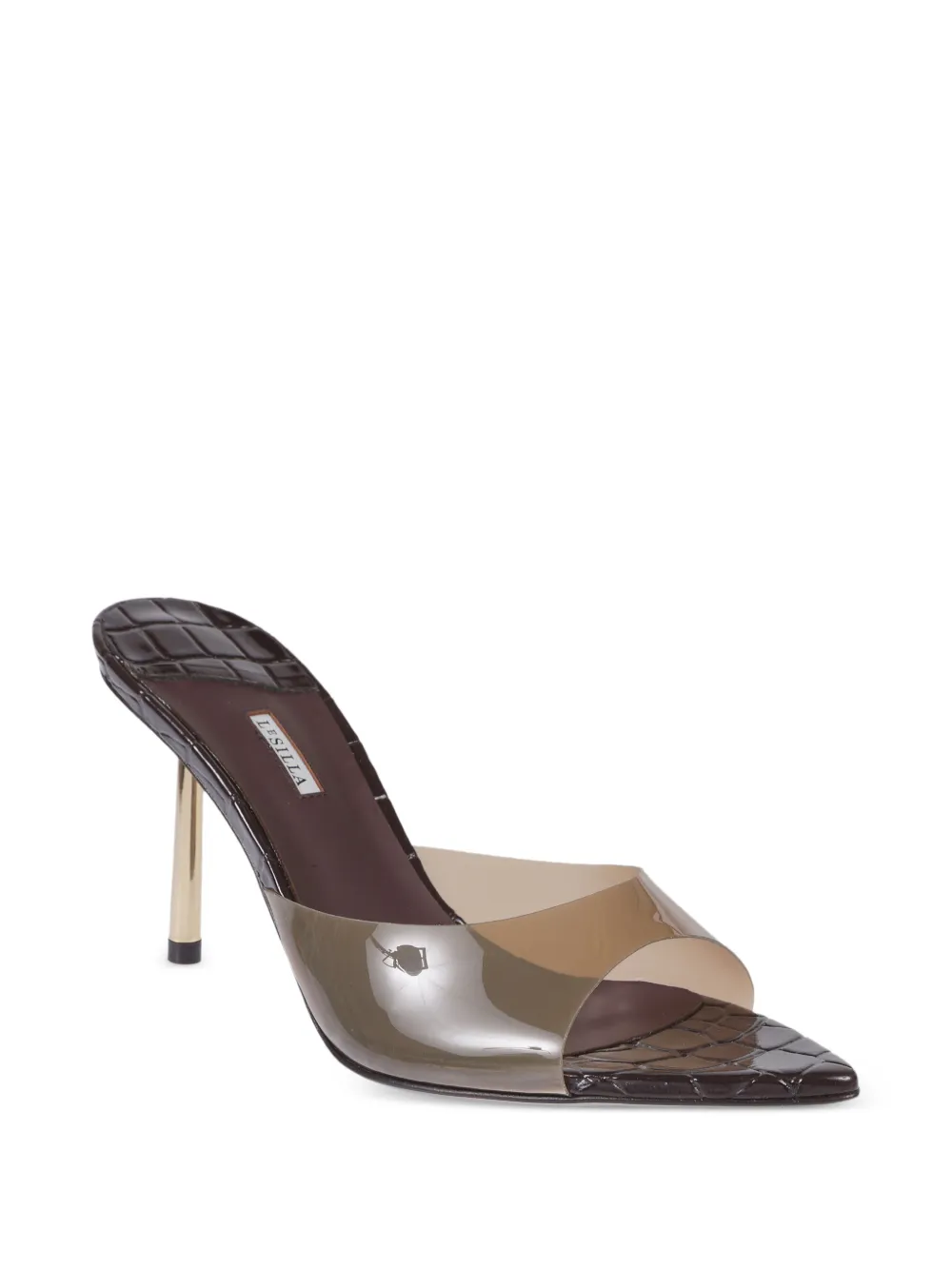  Le Silla Pointed-toe Heeled Sandals - Brown 