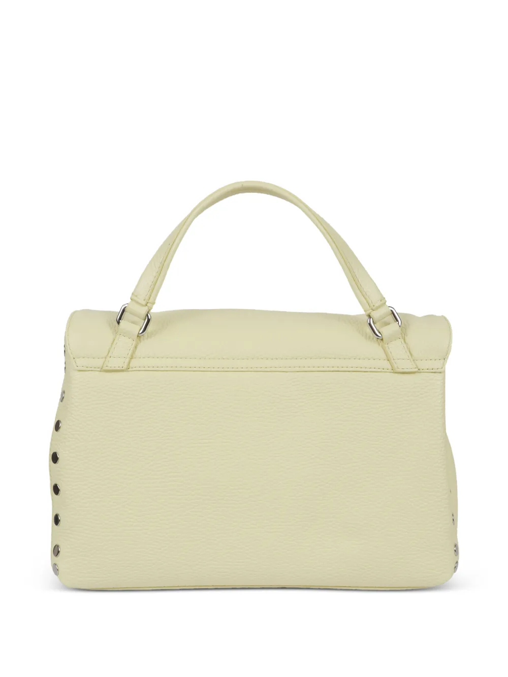 Zanellato Kleine Postina shopper verfraaid met studs Geel
