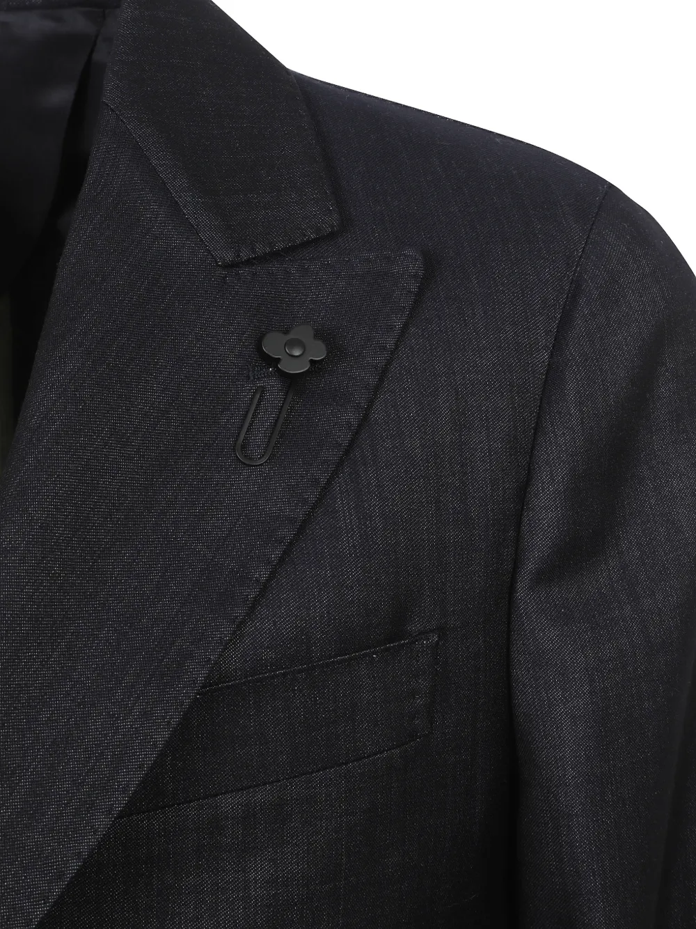 Lardini Blazer met puntige revers Blauw