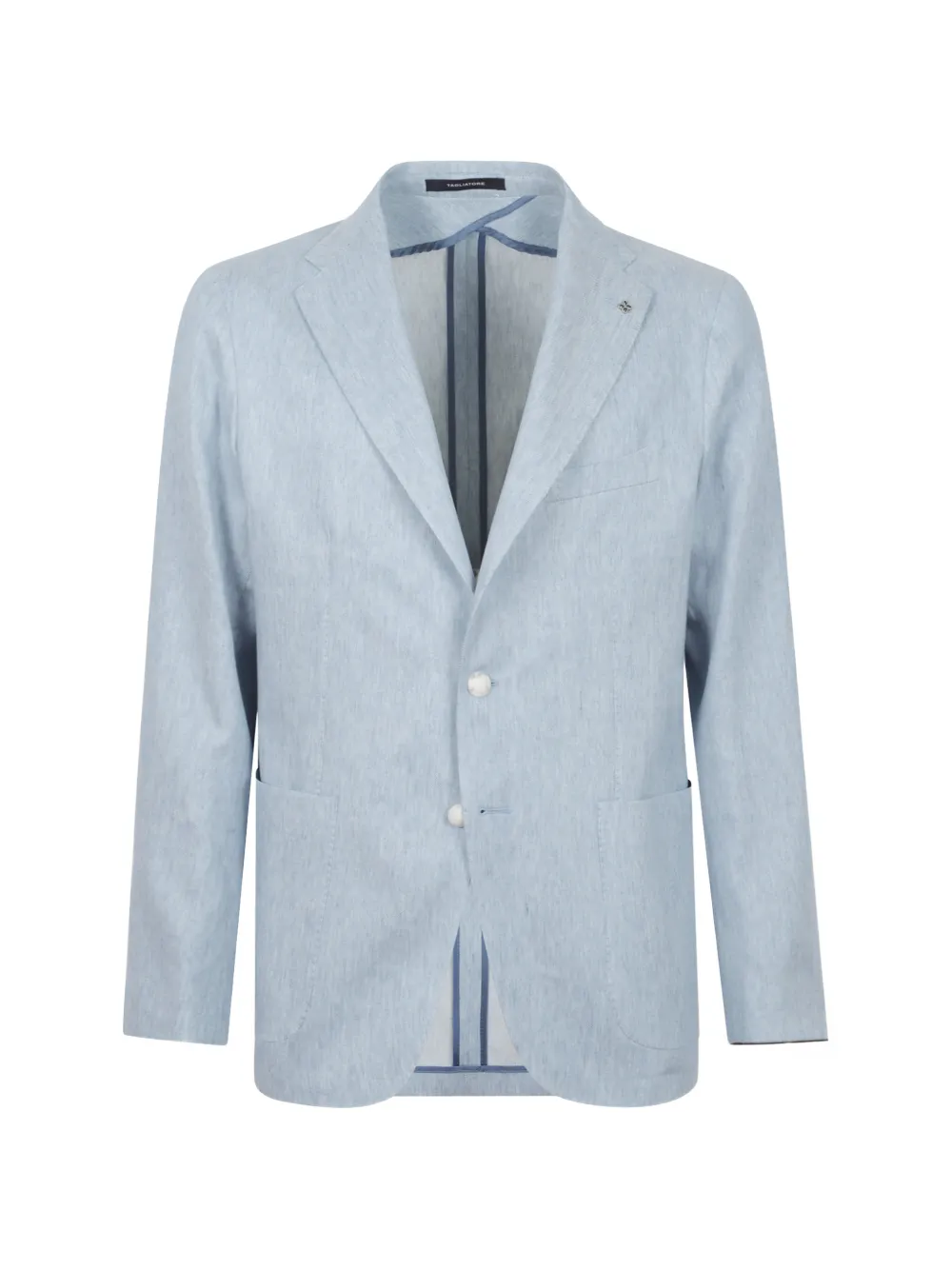 Tagliatore notched-lapel patch-pocket blazer - Blu