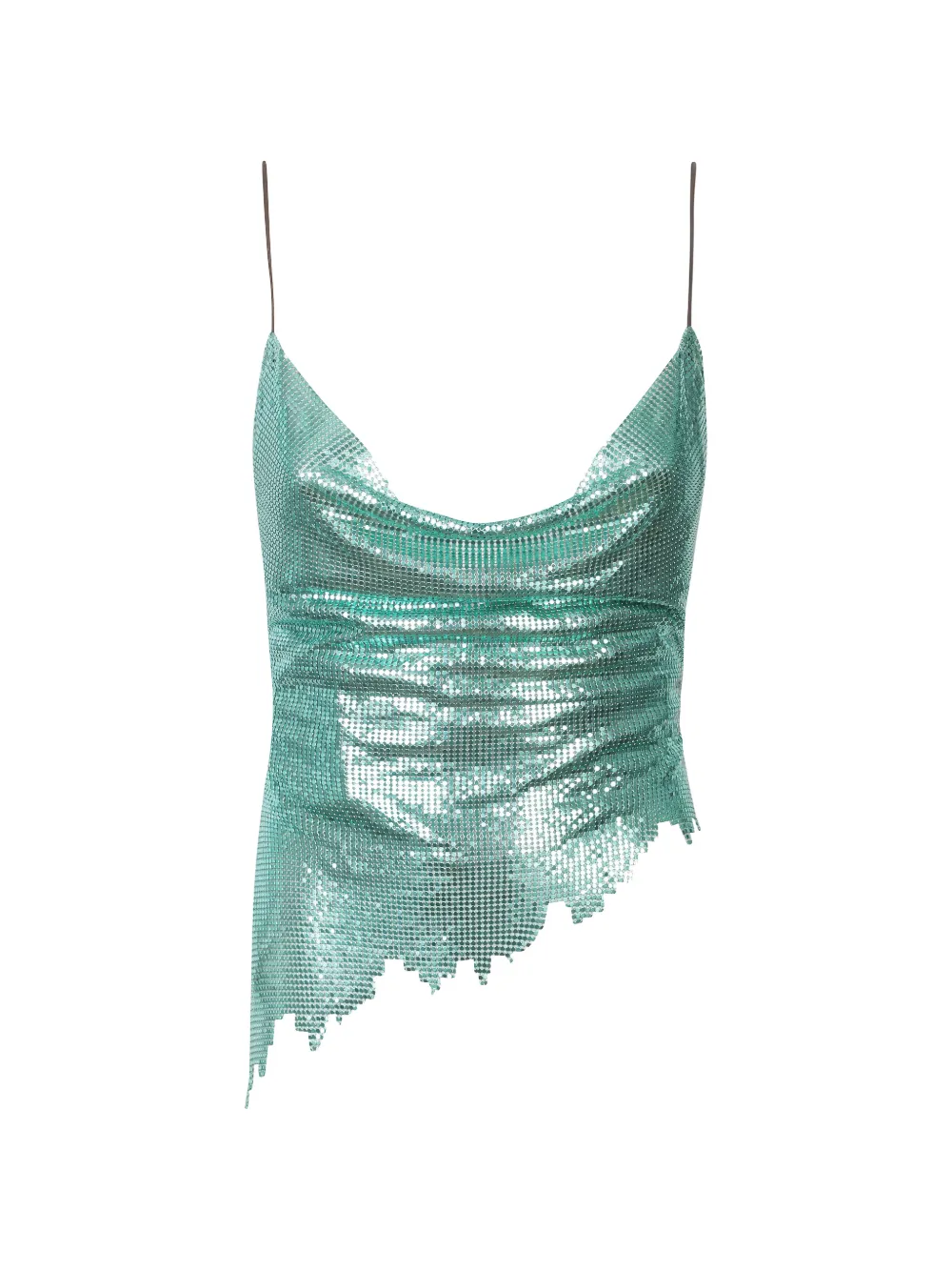 POSTER GIRL cowl-neck top - Verde