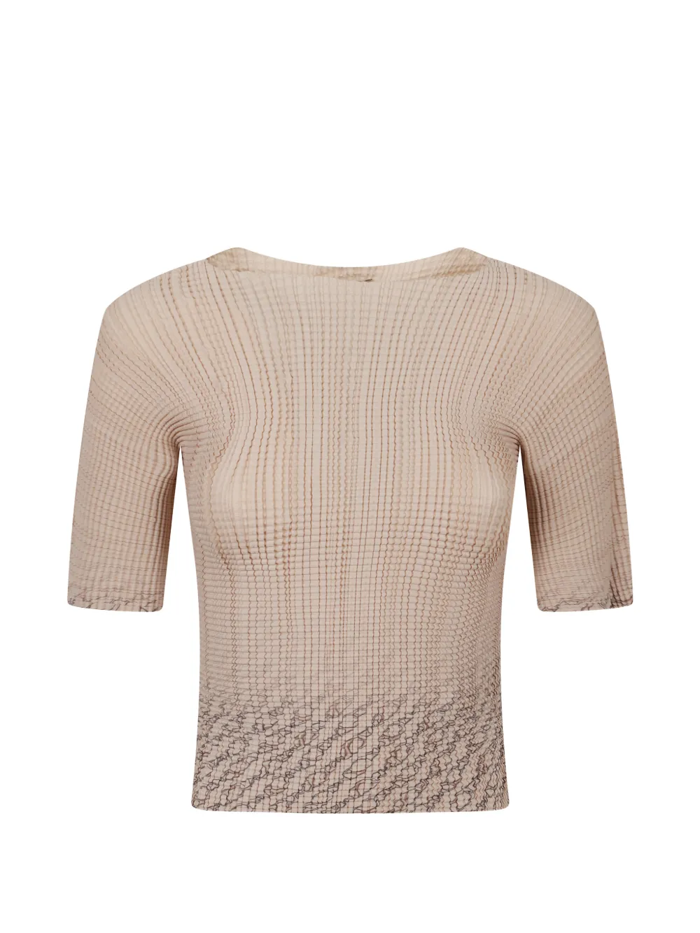 Herno textured abstract-print T-shirt - Toni neutri