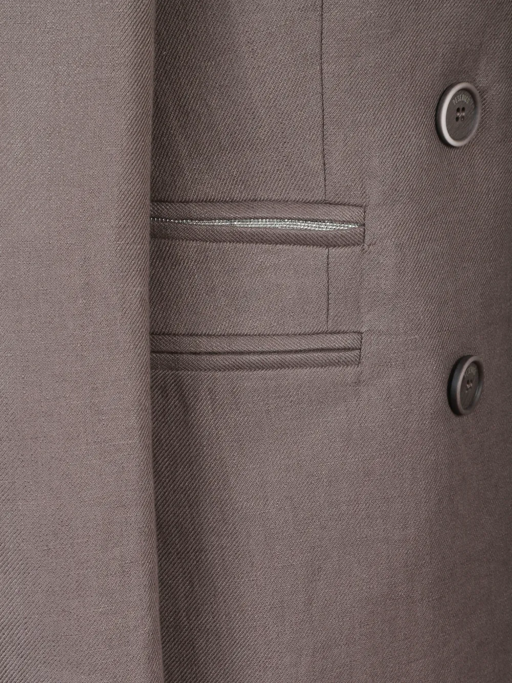  Peserico Peaked-lapel Double-breasted Blaze - Brown 