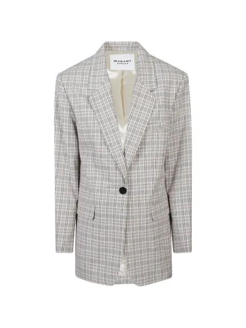 MARANT ÉTOILE checked buttoned jacket