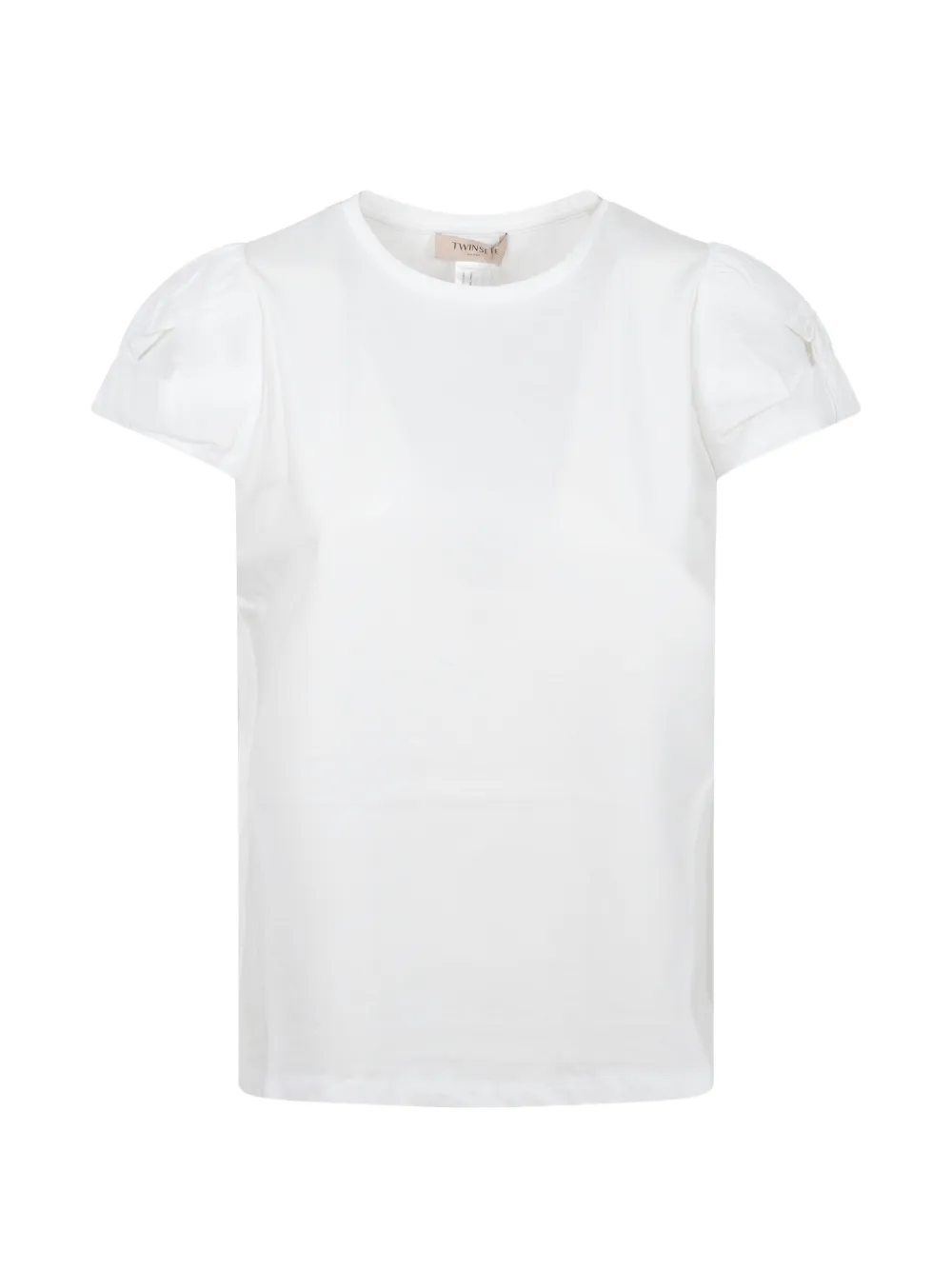 TWINSET puff-sleeve T-shirt - Bianco