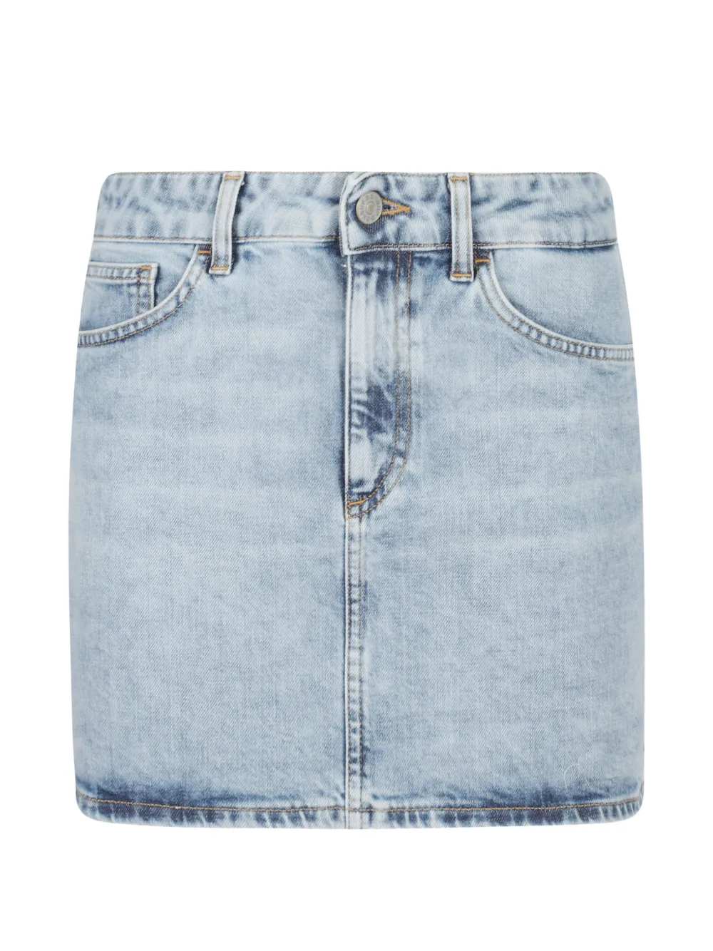 DONDUP faded-wash skirt - Blu